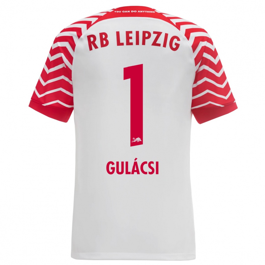 Herren Fußball Péter Gulácsi #1 Weiß Heimtrikot Trikot 2023/24 T-Shirt Luxemburg
