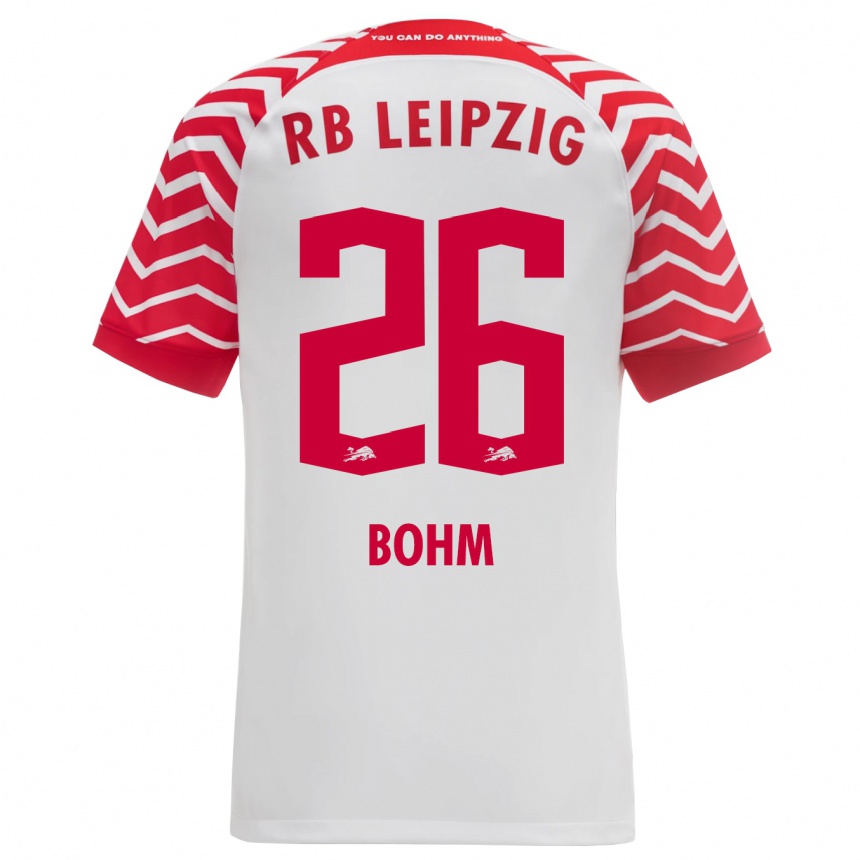 Herren Fußball Pepe Böhm #26 Weiß Heimtrikot Trikot 2023/24 T-Shirt Luxemburg
