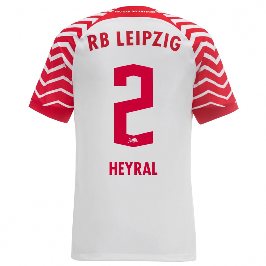 Herren Fußball Neo Heyral #2 Weiß Heimtrikot Trikot 2023/24 T-Shirt Luxemburg