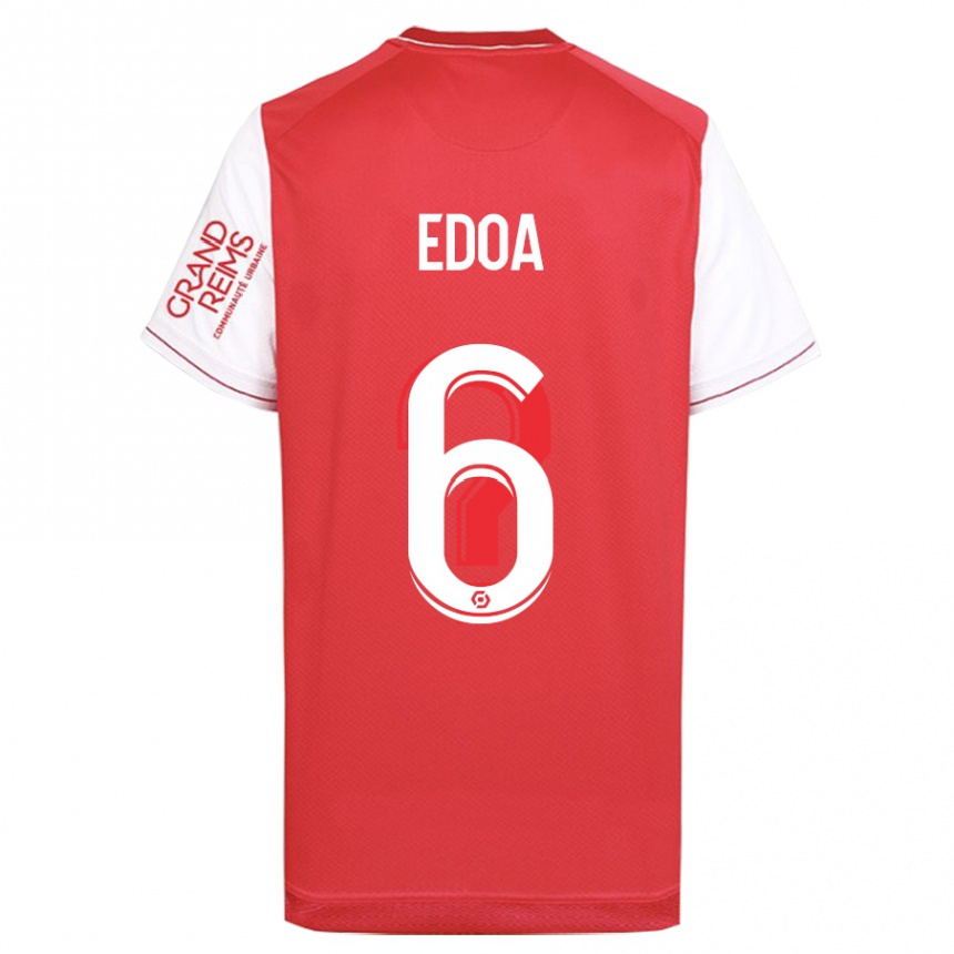 Herren Fußball Valentin Atangana Edoa #6 Rot Heimtrikot Trikot 2023/24 T-Shirt Luxemburg