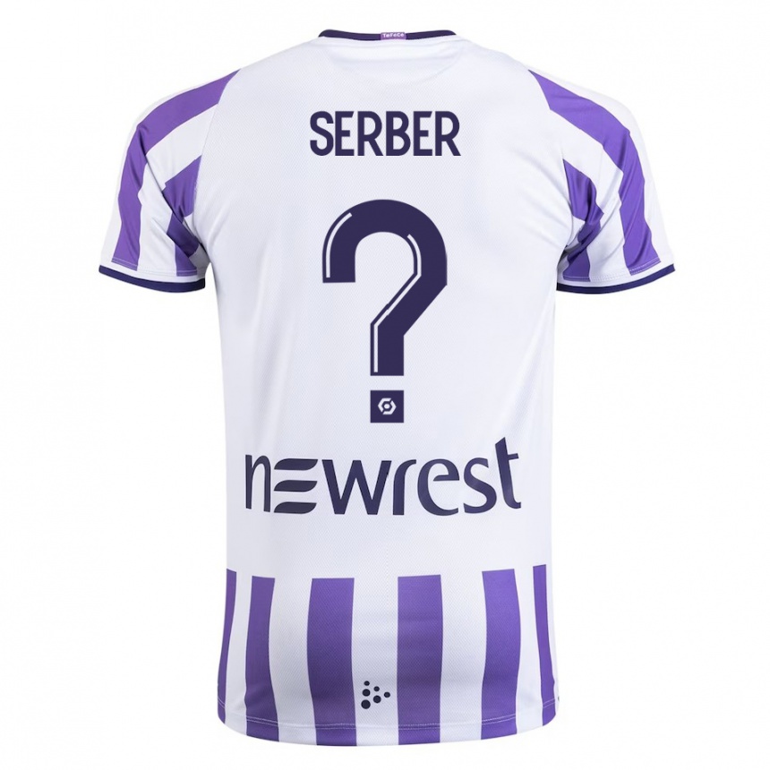 Herren Fußball Kléri Serber #0 Weiß Heimtrikot Trikot 2023/24 T-Shirt Luxemburg