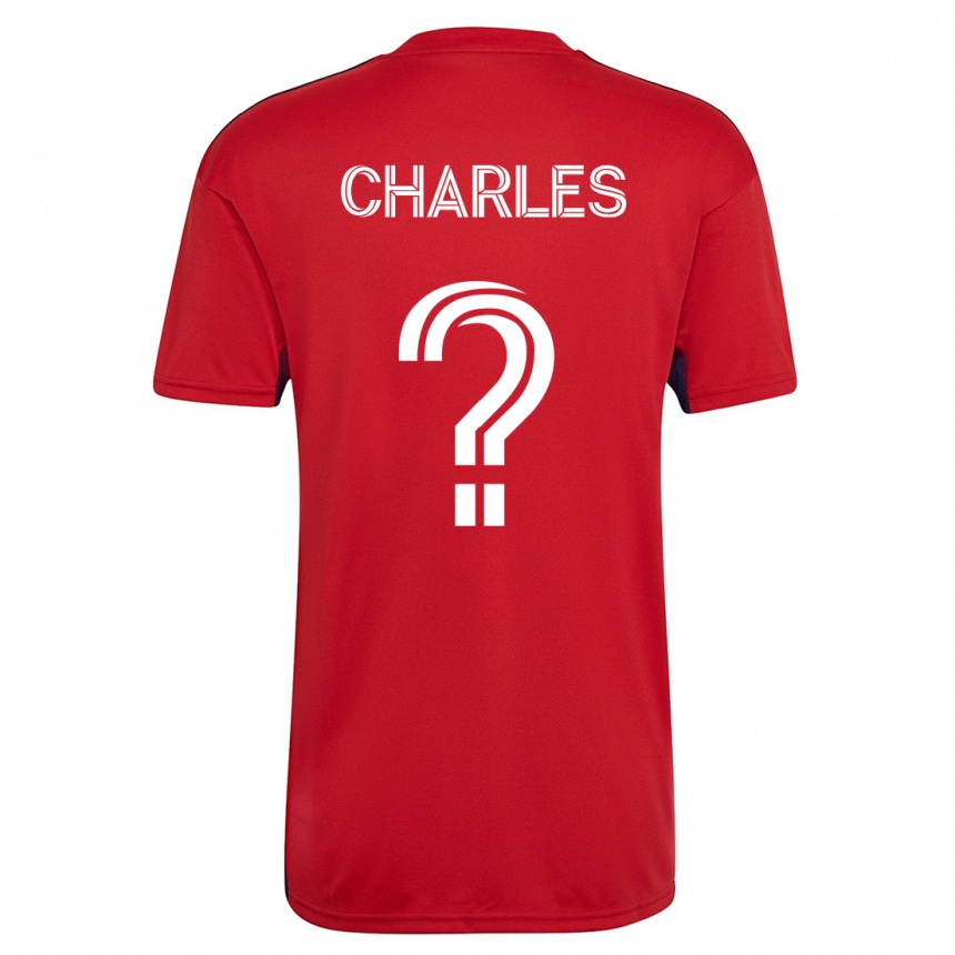 Herren Fußball Ian Charles #0 Rot Heimtrikot Trikot 2023/24 T-Shirt Luxemburg