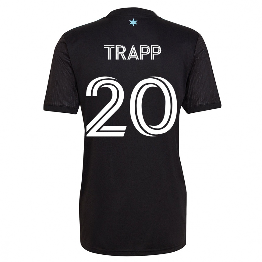 Herren Fußball Wil Trapp #20 Schwarz Heimtrikot Trikot 2023/24 T-Shirt Luxemburg