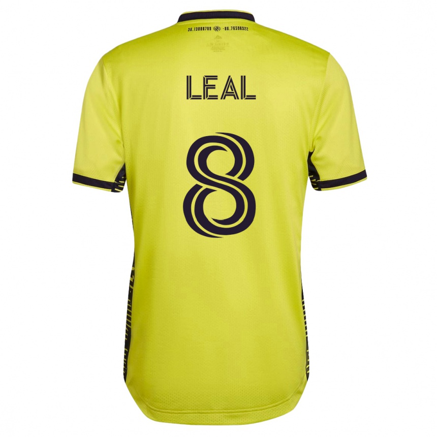 Herren Fußball Randall Leal #8 Gelb Heimtrikot Trikot 2023/24 T-Shirt Luxemburg