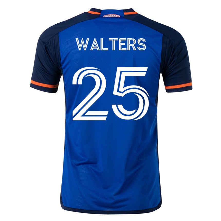 Herren Fußball Paul Walters #25 Blau Heimtrikot Trikot 2023/24 T-Shirt Luxemburg