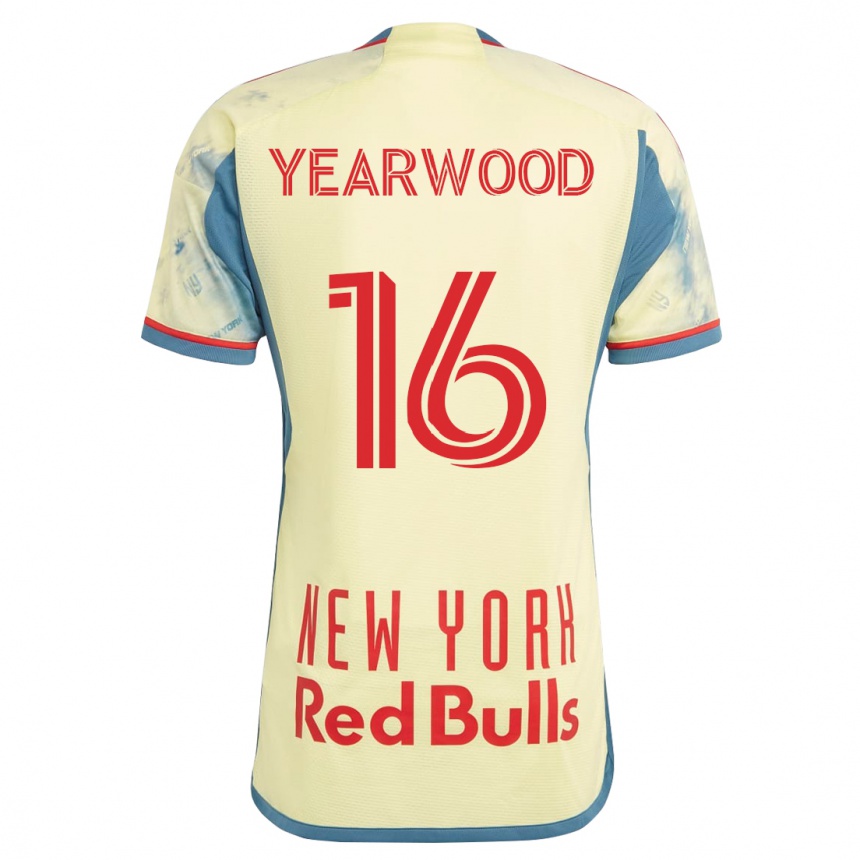 Herren Fußball Dru Yearwood #16 Gelb Heimtrikot Trikot 2023/24 T-Shirt Luxemburg