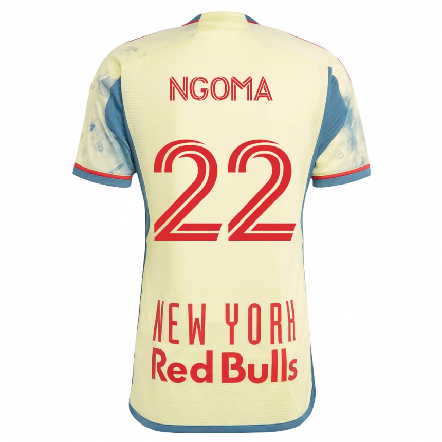 Herren Fußball Serge Ngoma #22 Gelb Heimtrikot Trikot 2023/24 T-Shirt Luxemburg
