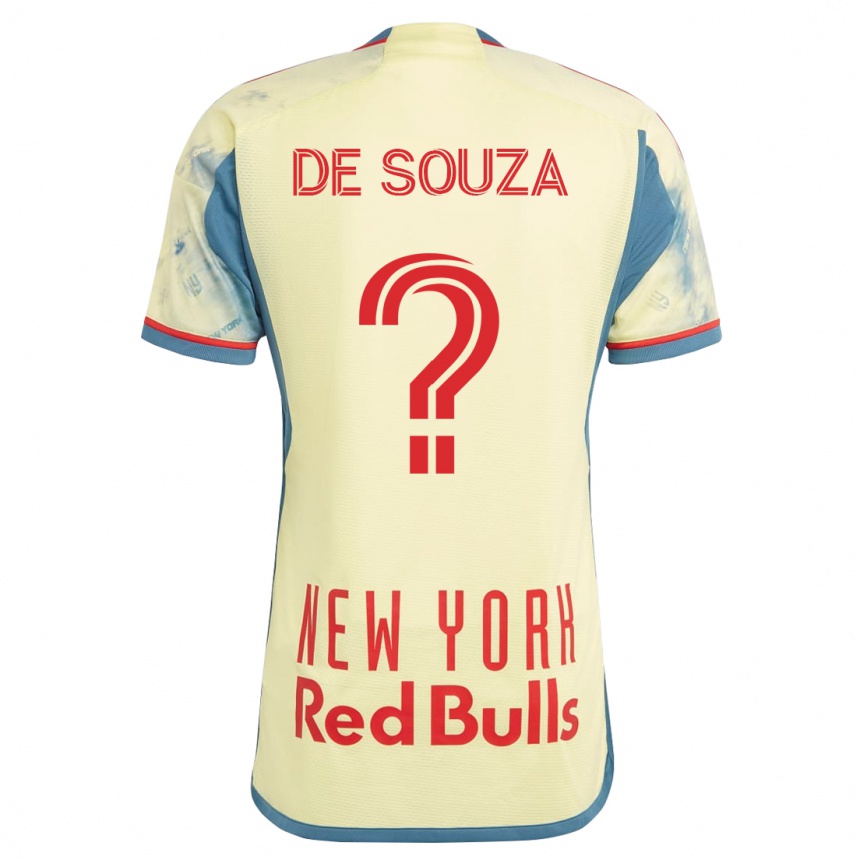 Herren Fußball Gil De Souza #0 Gelb Heimtrikot Trikot 2023/24 T-Shirt Luxemburg