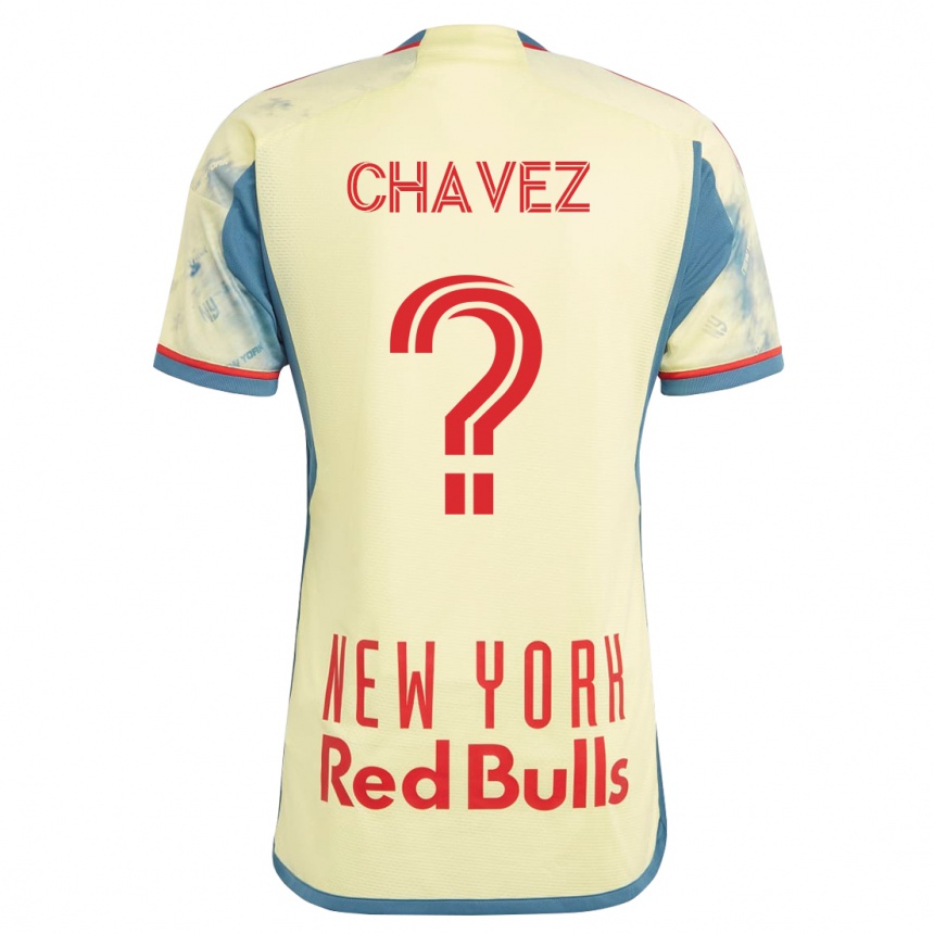 Herren Fußball Sebasthian Chavez #0 Gelb Heimtrikot Trikot 2023/24 T-Shirt Luxemburg