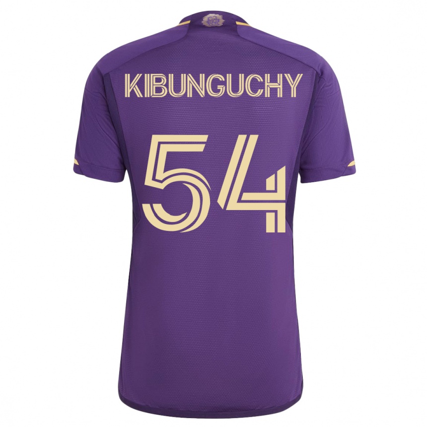 Herren Fußball Nabi Kibunguchy #54 Violett Heimtrikot Trikot 2023/24 T-Shirt Luxemburg