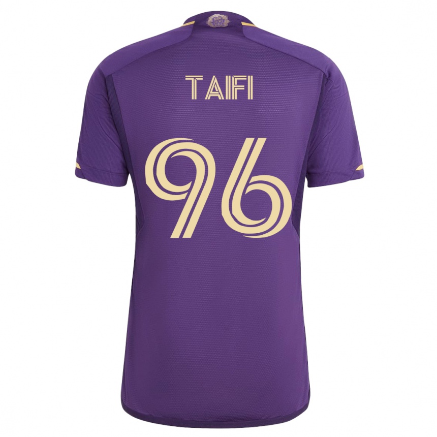 Herren Fußball Zakaria Taifi #96 Violett Heimtrikot Trikot 2023/24 T-Shirt Luxemburg