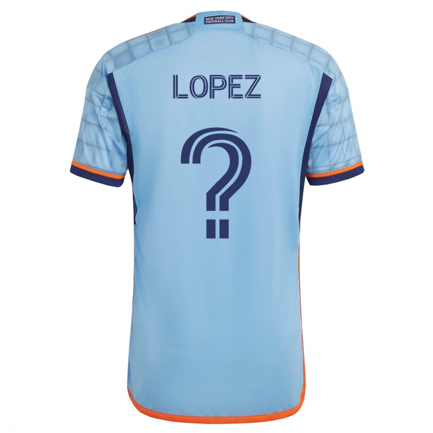 Herren Fußball Jeffery López #0 Blau Heimtrikot Trikot 2023/24 T-Shirt Luxemburg