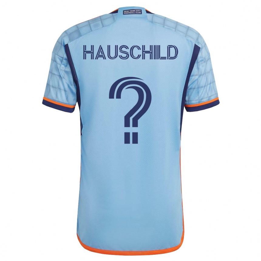 Herren Fußball Alexander Hauschild #0 Blau Heimtrikot Trikot 2023/24 T-Shirt Luxemburg