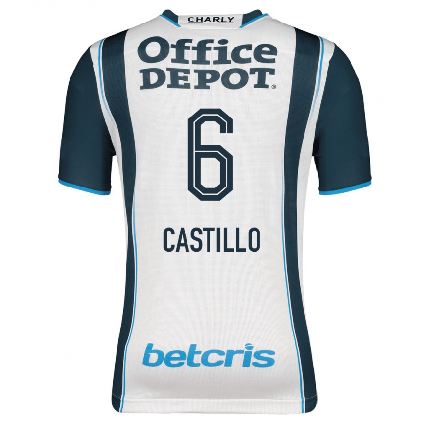 Herren Fußball Byron Castillo #6 Marine Heimtrikot Trikot 2023/24 T-Shirt Luxemburg