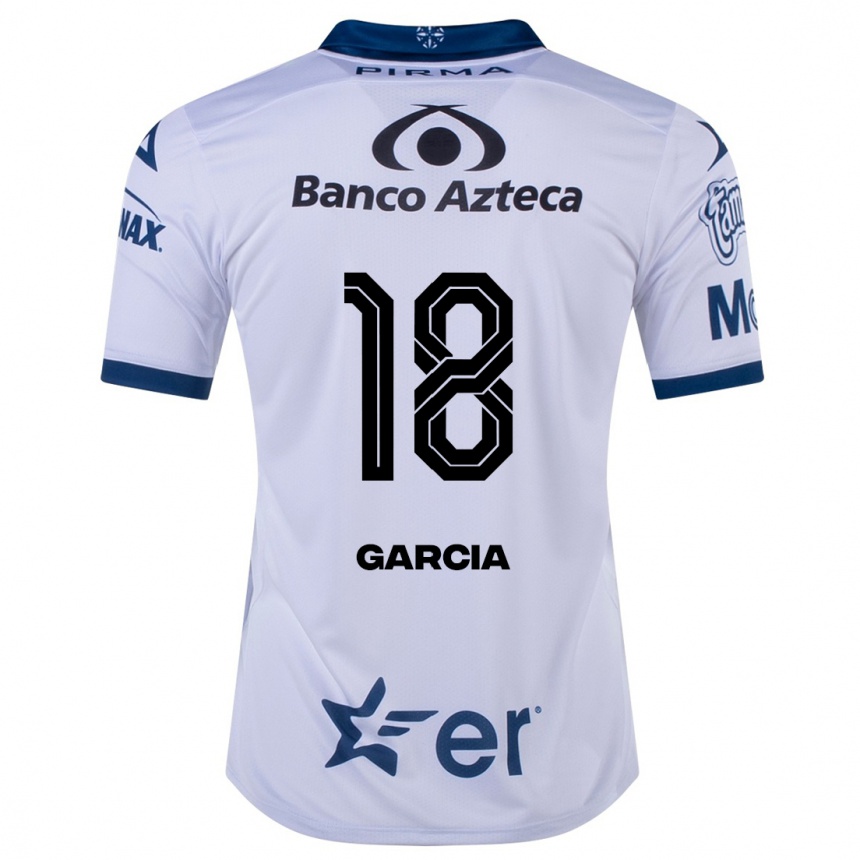 Herren Fußball Luis García #18 Weiß Heimtrikot Trikot 2023/24 T-Shirt Luxemburg