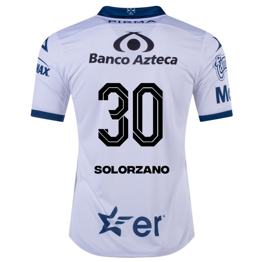 Herren Fußball Aisha Solórzano #30 Weiß Heimtrikot Trikot 2023/24 T-Shirt Luxemburg
