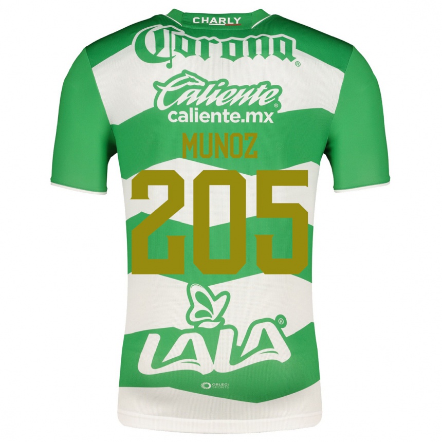 Herren Fußball Guillermo Muñoz #205 Grün Heimtrikot Trikot 2023/24 T-Shirt Luxemburg
