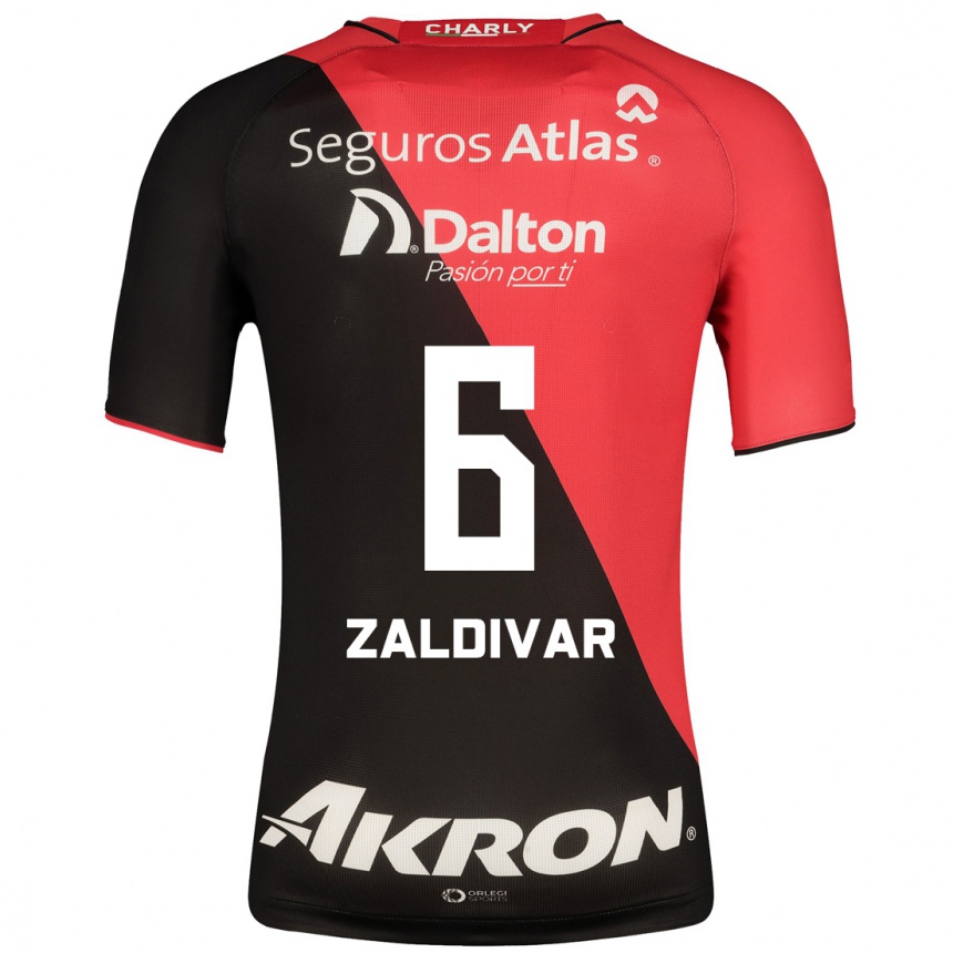 Herren Fußball Édgar Zaldívar #6 Schwarz Heimtrikot Trikot 2023/24 T-Shirt Luxemburg