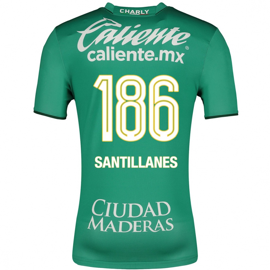 Herren Fußball Antonio Santillanes #186 Grün Heimtrikot Trikot 2023/24 T-Shirt Luxemburg