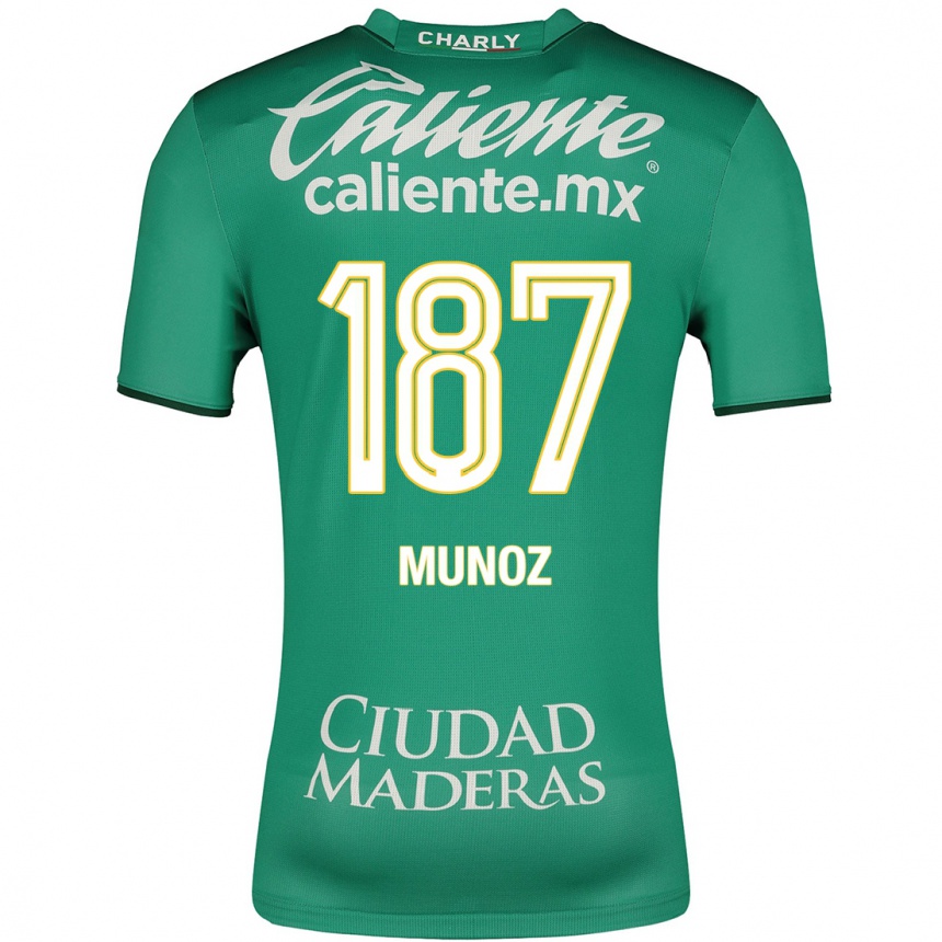 Herren Fußball Diego Muñoz #187 Grün Heimtrikot Trikot 2023/24 T-Shirt Luxemburg
