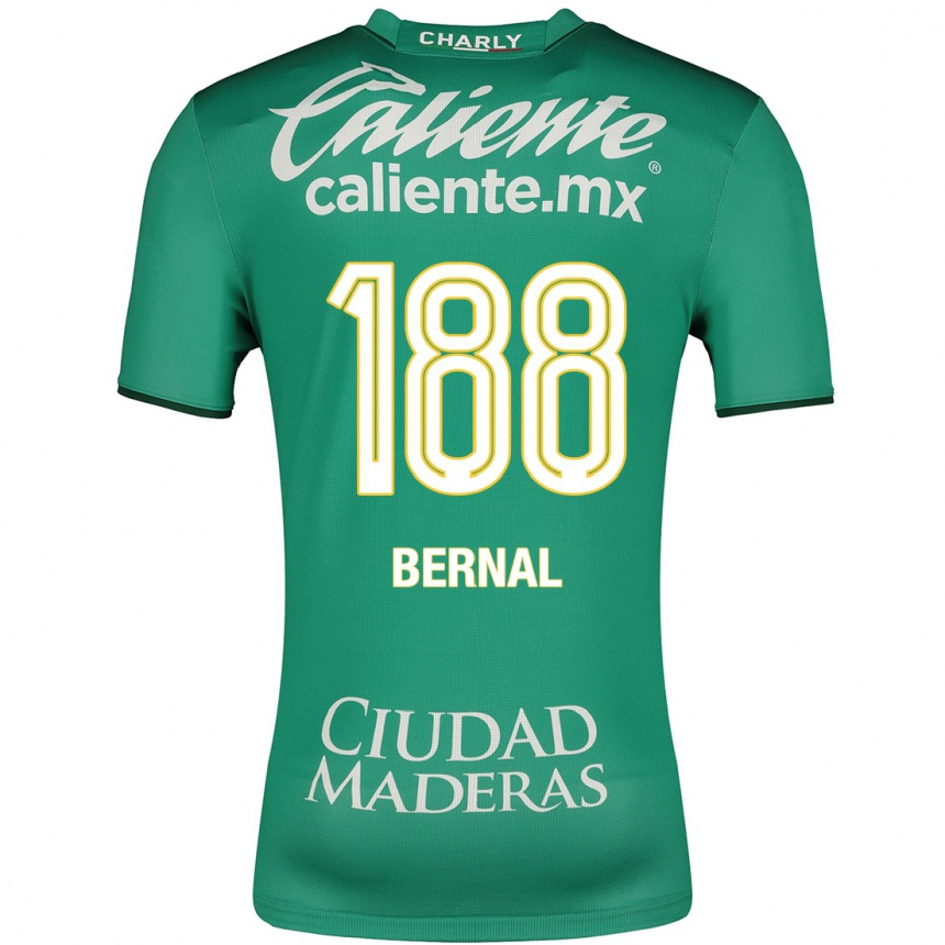 Herren Fußball Juan Bernal #188 Grün Heimtrikot Trikot 2023/24 T-Shirt Luxemburg