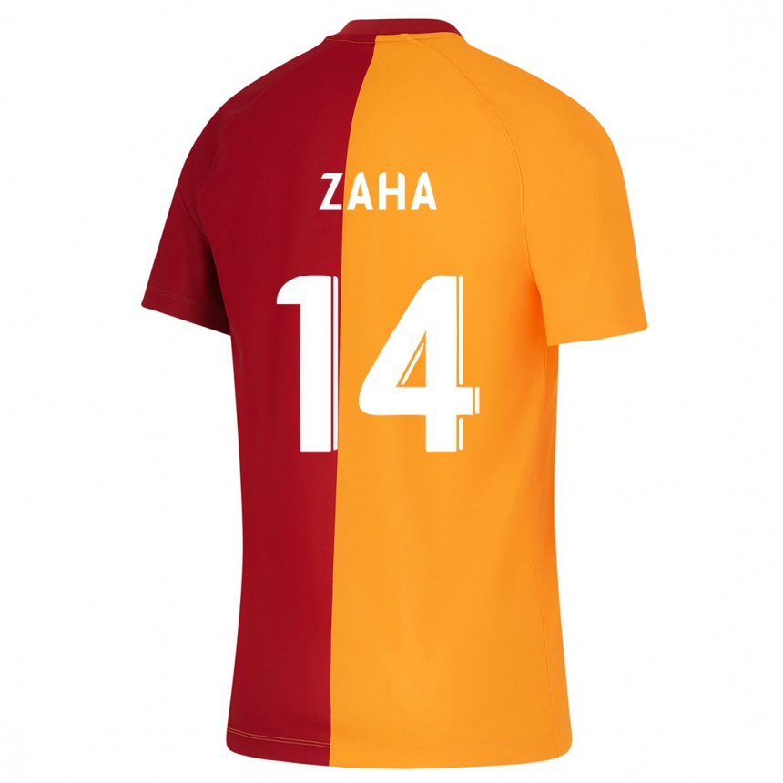 Herren Fußball Wilfried Zaha #14 Orangefarben Heimtrikot Trikot 2023/24 T-Shirt Luxemburg