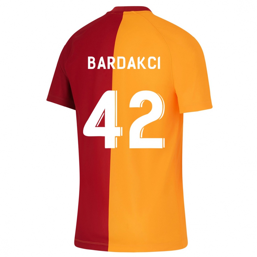 Herren Fußball Abdülkerim Bardakcı #42 Orangefarben Heimtrikot Trikot 2023/24 T-Shirt Luxemburg