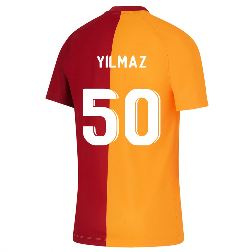 Herren Fußball Jankat Yılmaz #50 Orangefarben Heimtrikot Trikot 2023/24 T-Shirt Luxemburg