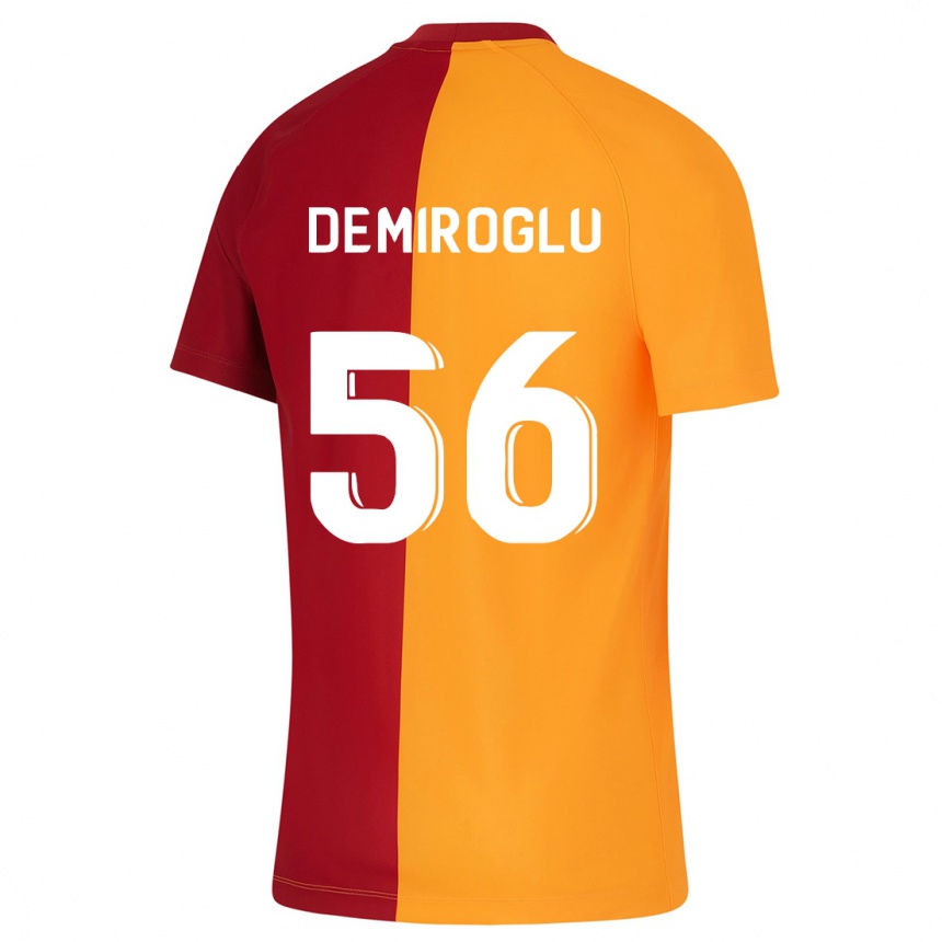Herren Fußball Baran Demiroğlu #56 Orangefarben Heimtrikot Trikot 2023/24 T-Shirt Luxemburg