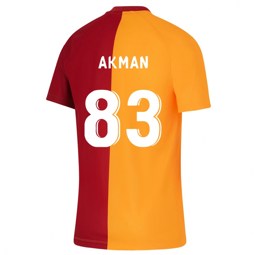 Herren Fußball Efe Akman #83 Orangefarben Heimtrikot Trikot 2023/24 T-Shirt Luxemburg