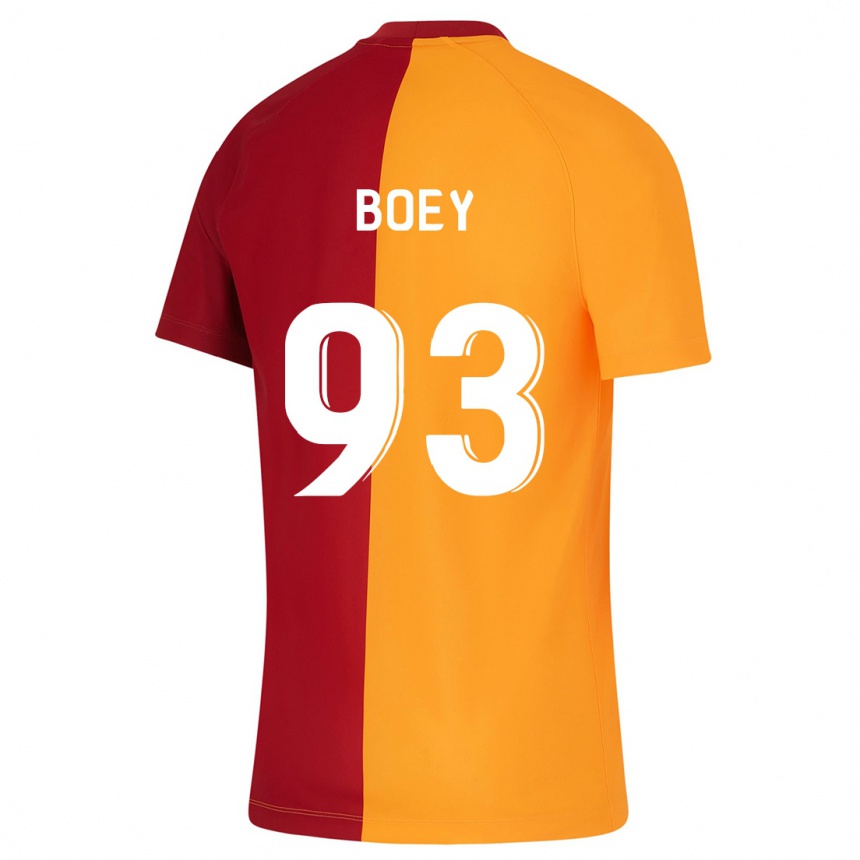 Herren Fußball Sacha Boey #93 Orangefarben Heimtrikot Trikot 2023/24 T-Shirt Luxemburg