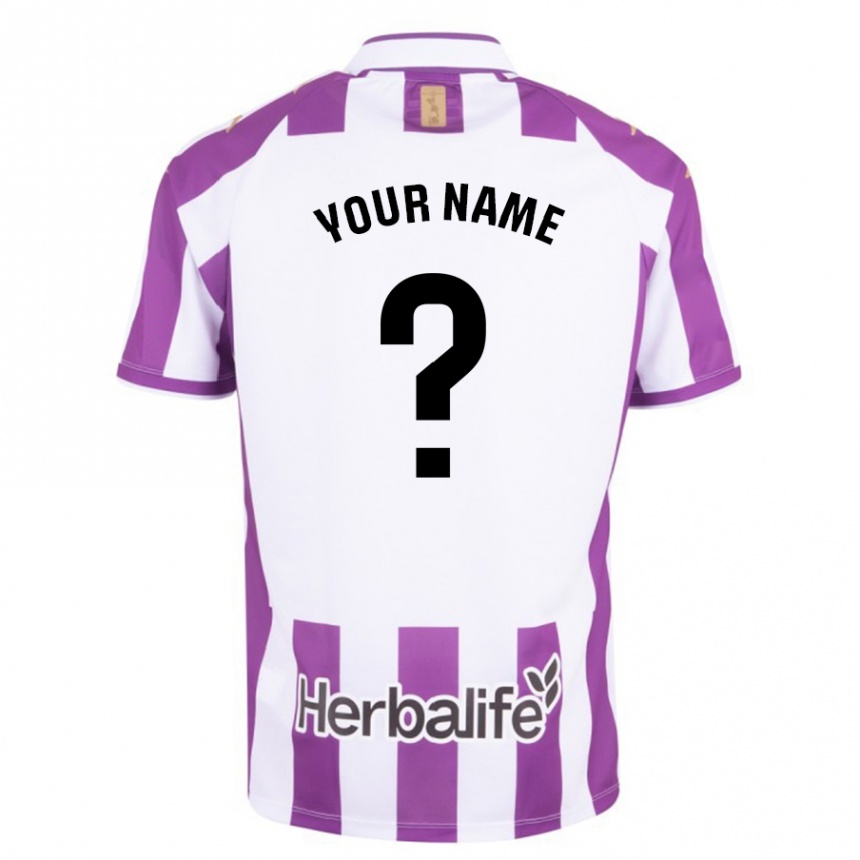 Herren Fußball Ihren Namen #0 Lila Heimtrikot Trikot 2023/24 T-Shirt Luxemburg