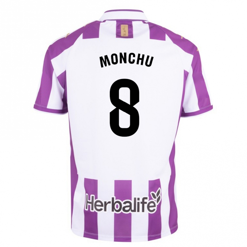 Herren Fußball Monchu #8 Lila Heimtrikot Trikot 2023/24 T-Shirt Luxemburg