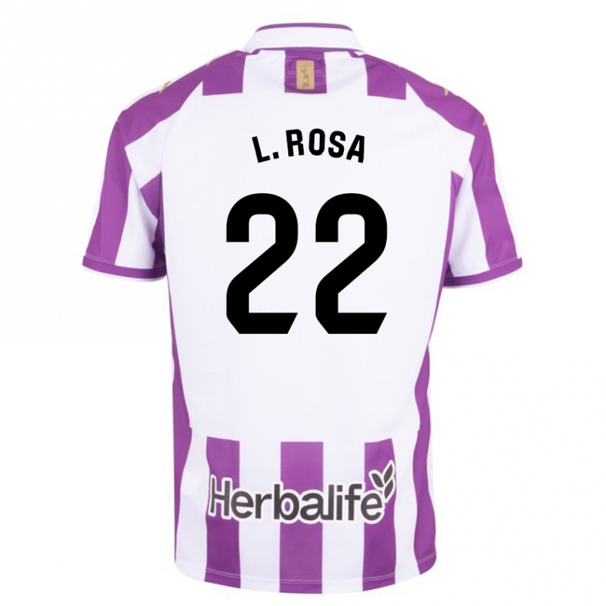 Herren Fußball Lucas Rosa #22 Lila Heimtrikot Trikot 2023/24 T-Shirt Luxemburg