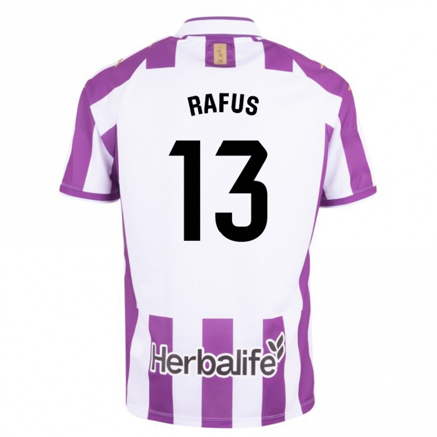 Herren Fußball Arnau Rafus #13 Lila Heimtrikot Trikot 2023/24 T-Shirt Luxemburg