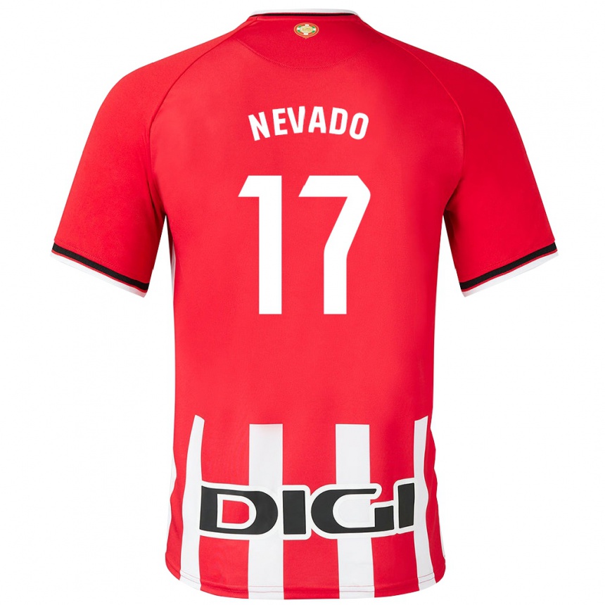 Herren Fußball Nerea Nevado Gómez #17 Rot Heimtrikot Trikot 2023/24 T-Shirt Luxemburg
