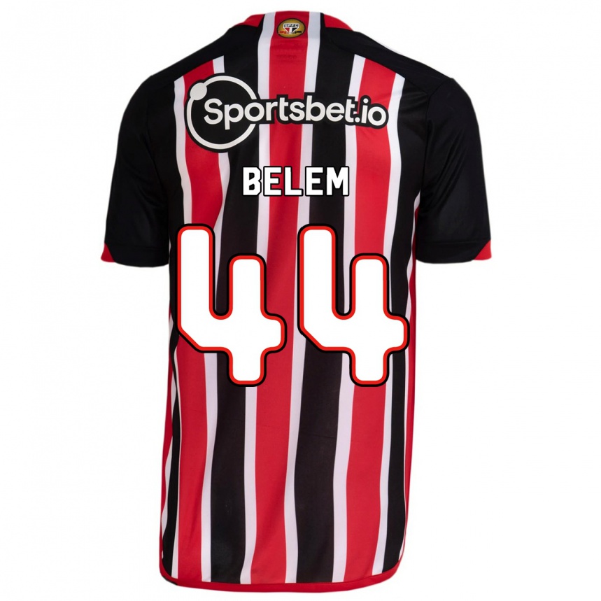 Herren Fußball Matheus Belém #44 Blau Rot Auswärtstrikot Trikot 2023/24 T-Shirt Luxemburg