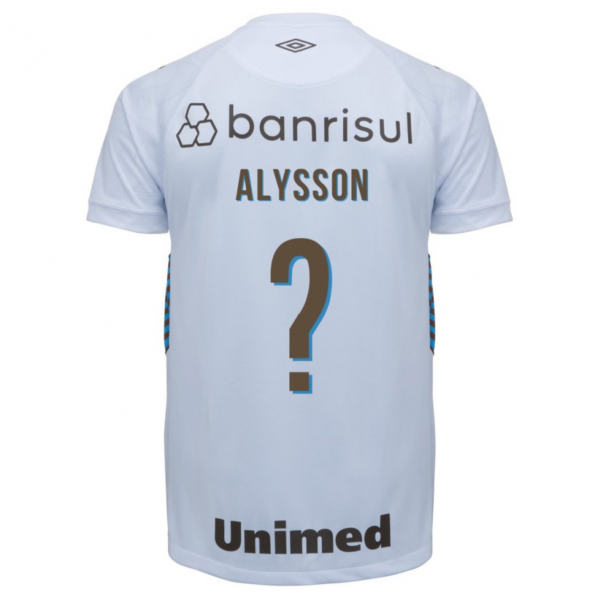 Herren Fußball Alysson #0 Weiß Auswärtstrikot Trikot 2023/24 T-Shirt Luxemburg