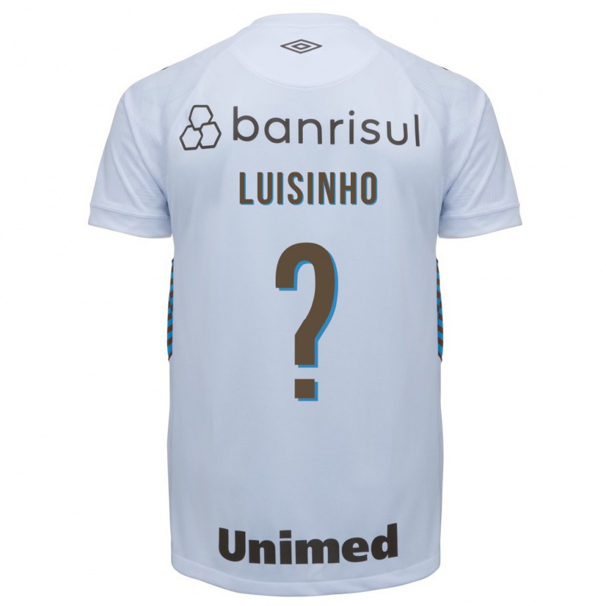 Herren Fußball Luisinho #0 Weiß Auswärtstrikot Trikot 2023/24 T-Shirt Luxemburg