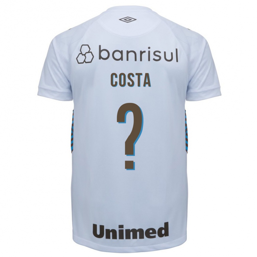 Herren Fußball Wesley Costa #0 Weiß Auswärtstrikot Trikot 2023/24 T-Shirt Luxemburg