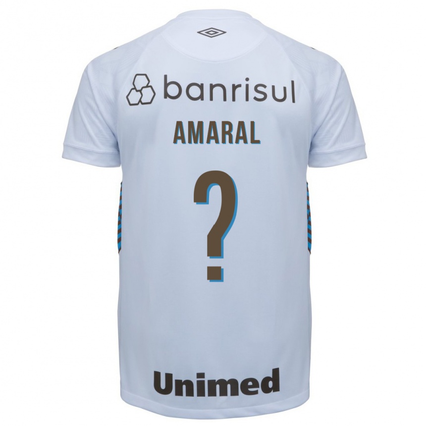 Herren Fußball Lucas Amaral #0 Weiß Auswärtstrikot Trikot 2023/24 T-Shirt Luxemburg