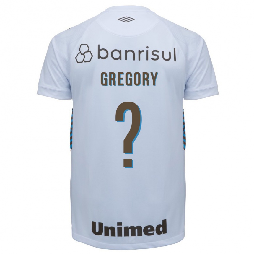 Herren Fußball Gregory #0 Weiß Auswärtstrikot Trikot 2023/24 T-Shirt Luxemburg