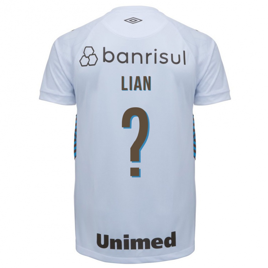 Herren Fußball Lian #0 Weiß Auswärtstrikot Trikot 2023/24 T-Shirt Luxemburg