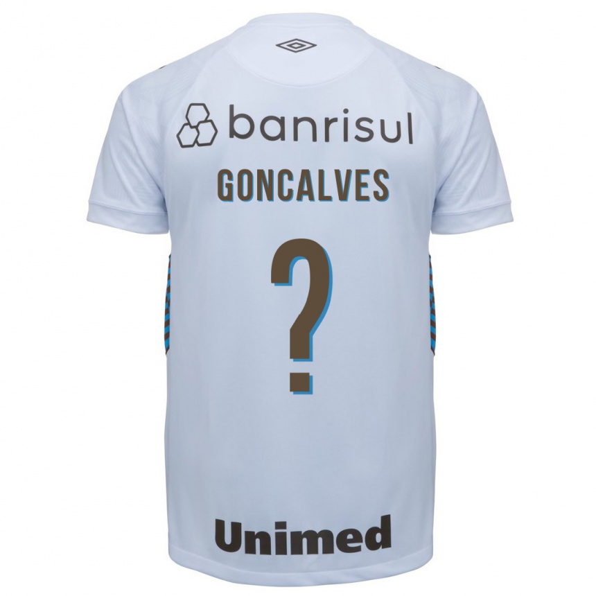 Herren Fußball Matheus Gonçalves #0 Weiß Auswärtstrikot Trikot 2023/24 T-Shirt Luxemburg