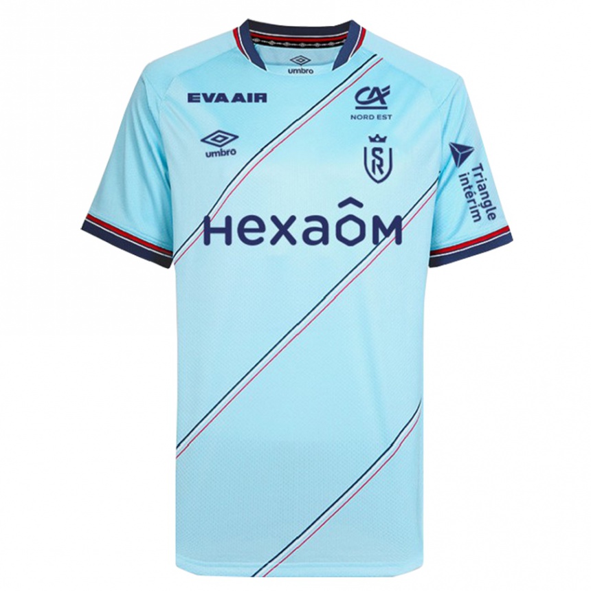Herren Fußball Yunis Abdelhamid #5 Himmelblau Auswärtstrikot Trikot 2023/24 T-Shirt Luxemburg
