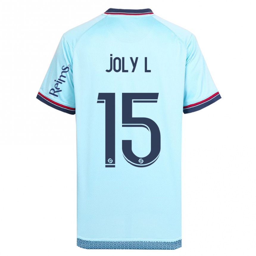 Herren Fußball Lou Ann Joly #15 Himmelblau Auswärtstrikot Trikot 2023/24 T-Shirt Luxemburg