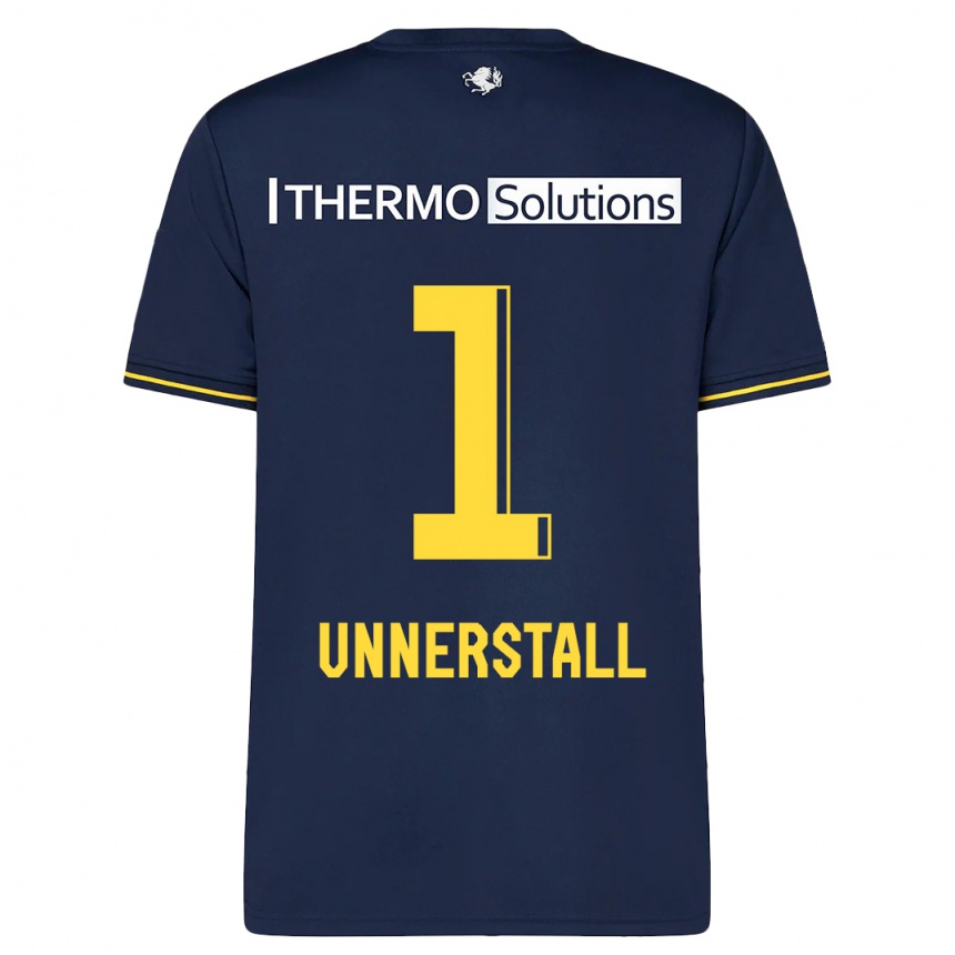 Herren Fußball Lars Unnerstall #1 Marine Auswärtstrikot Trikot 2023/24 T-Shirt Luxemburg