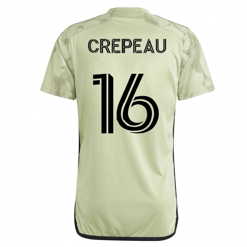 Herren Fußball Maxime Crépeau #16 Grün Auswärtstrikot Trikot 2023/24 T-Shirt Luxemburg