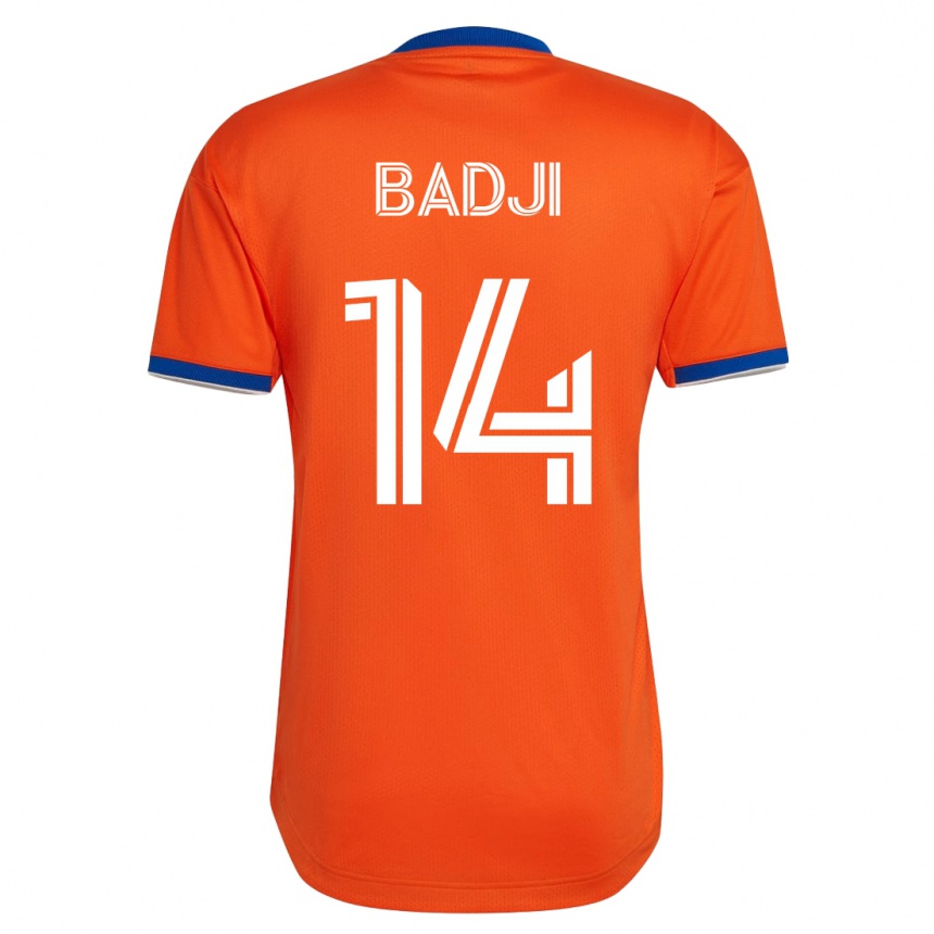 Herren Fußball Dominique Badji #14 Weiß Auswärtstrikot Trikot 2023/24 T-Shirt Luxemburg