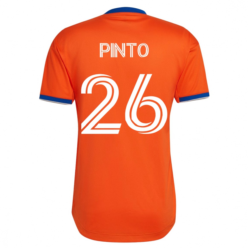 Herren Fußball Malik Pinto #26 Weiß Auswärtstrikot Trikot 2023/24 T-Shirt Luxemburg